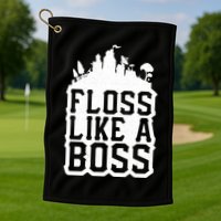 Floss Like A Boss Tower Funny Golf Towel
