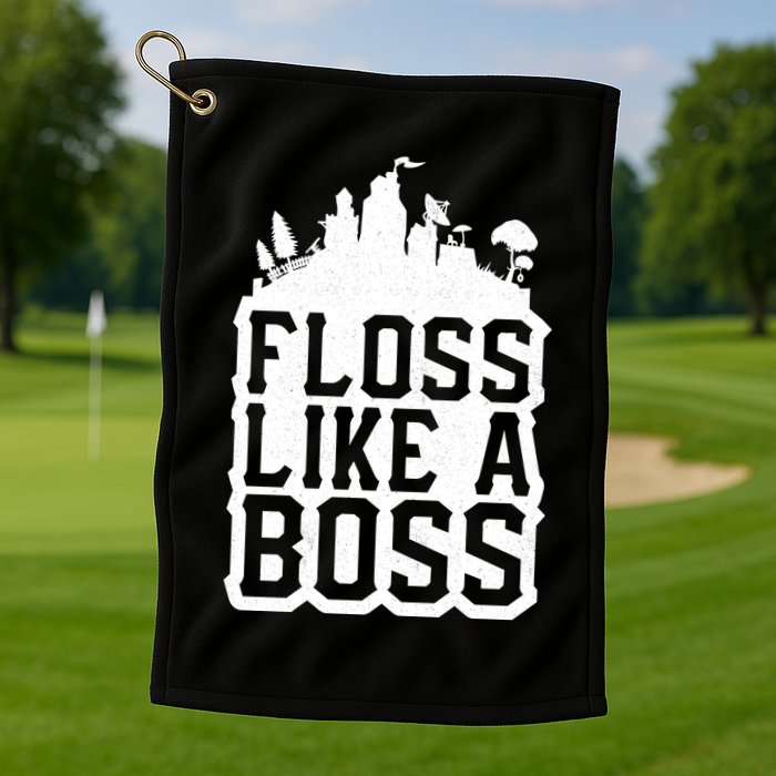 Floss Like A Boss Tower Funny Golf Towel