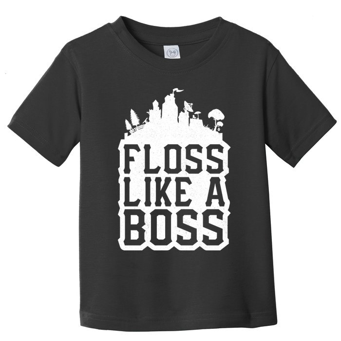 Floss Like A Boss Tower Funny Toddler T-Shirt