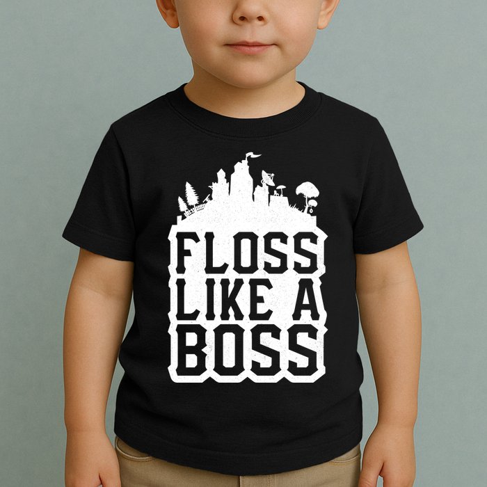 Floss Like A Boss Tower Funny Toddler T-Shirt