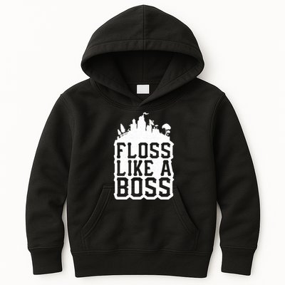 Floss Like A Boss Tower Funny Kids Hoodie