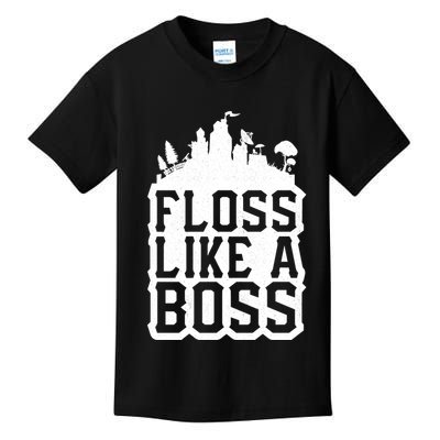 Floss Like A Boss Tower Funny Kids T-Shirt