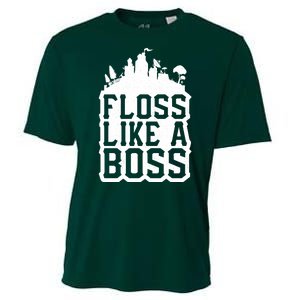 Floss Like A Boss Tower Funny Cooling Performance Crew T-Shirt