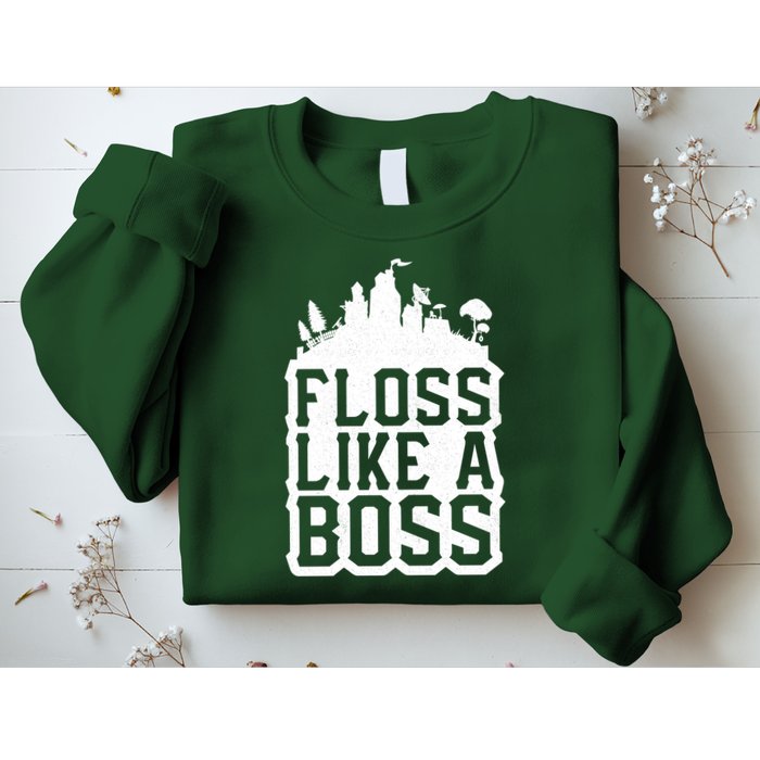 Floss Like A Boss Tower Funny Sweatshirt