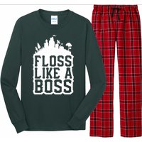 Floss Like A Boss Tower Funny Long Sleeve Pajama Set