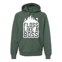 Floss Like A Boss Tower Funny Premium Hoodie