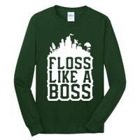 Floss Like A Boss Tower Funny Tall Long Sleeve T-Shirt