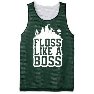 Floss Like A Boss Tower Funny Mesh Reversible Basketball Jersey Tank