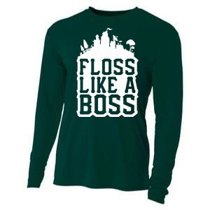 Floss Like A Boss Tower Funny Cooling Performance Long Sleeve Crew