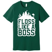 Floss Like A Boss Tower Funny Premium T-Shirt