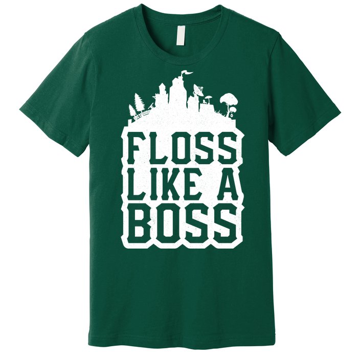 Floss Like A Boss Tower Funny Premium T-Shirt