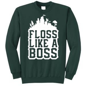 Floss Like A Boss Tower Funny Tall Sweatshirt