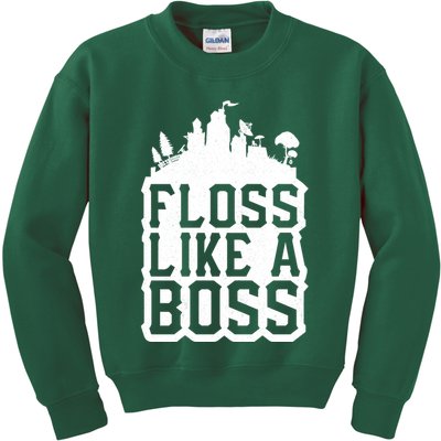 Floss Like A Boss Tower Funny Kids Sweatshirt