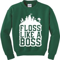 Floss Like A Boss Tower Funny Kids Sweatshirt