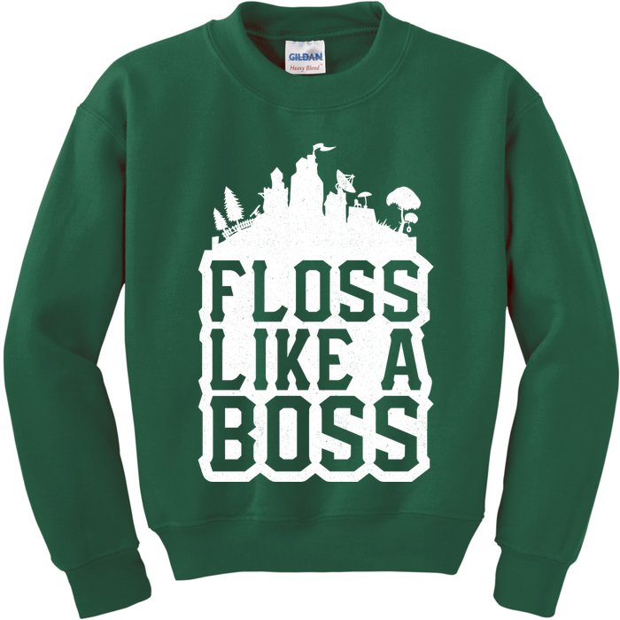Floss Like A Boss Tower Funny Kids Sweatshirt