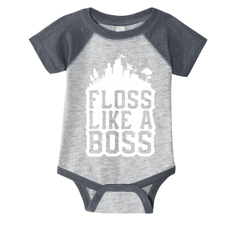 Floss Like A Boss Tower Funny Infant Baby Jersey Bodysuit
