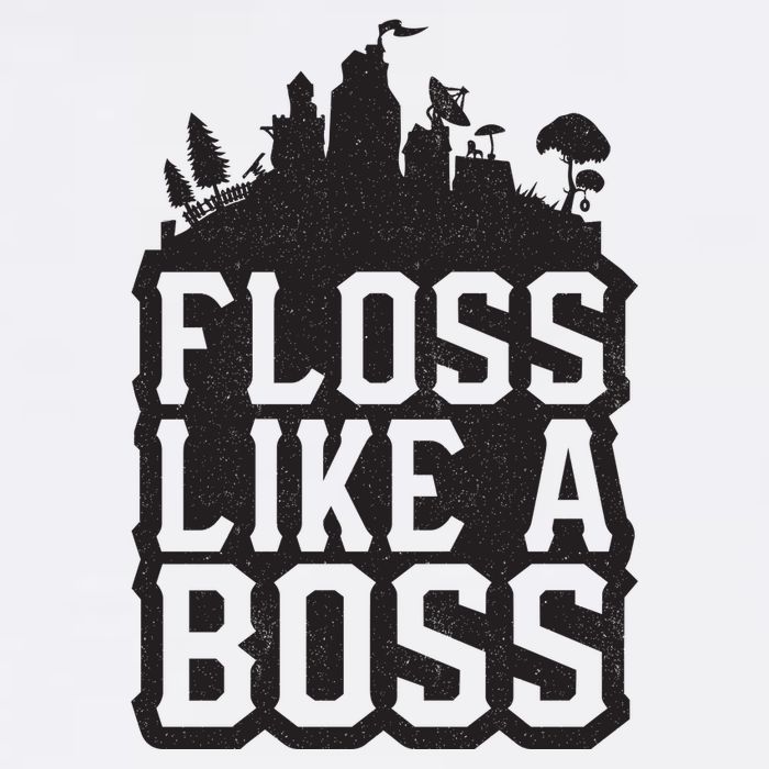 Floss Like A Boss Tower Funny Garment-Dyed Sweatshirt