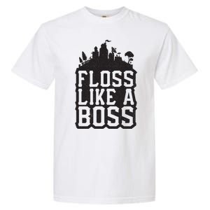 Floss Like A Boss Tower Funny Garment-Dyed Heavyweight T-Shirt