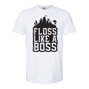 Floss Like A Boss Tower Funny Softstyle CVC T-Shirt