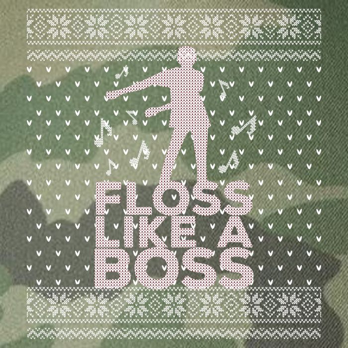 Floss Like A Boss Ugly Christmas Sweater Legacy Tie Dye Trucker Hat