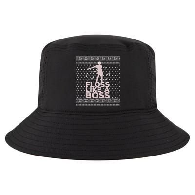 Floss Like A Boss Ugly Christmas Sweater Cool Comfort Performance Bucket Hat
