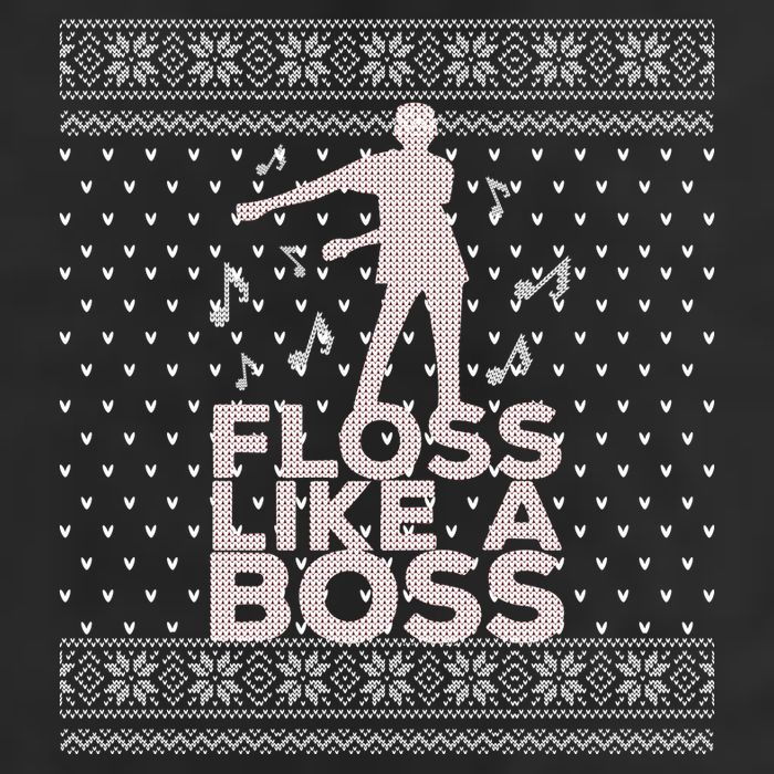 Floss Like A Boss Ugly Christmas Sweater Cool Comfort Performance Bucket Hat