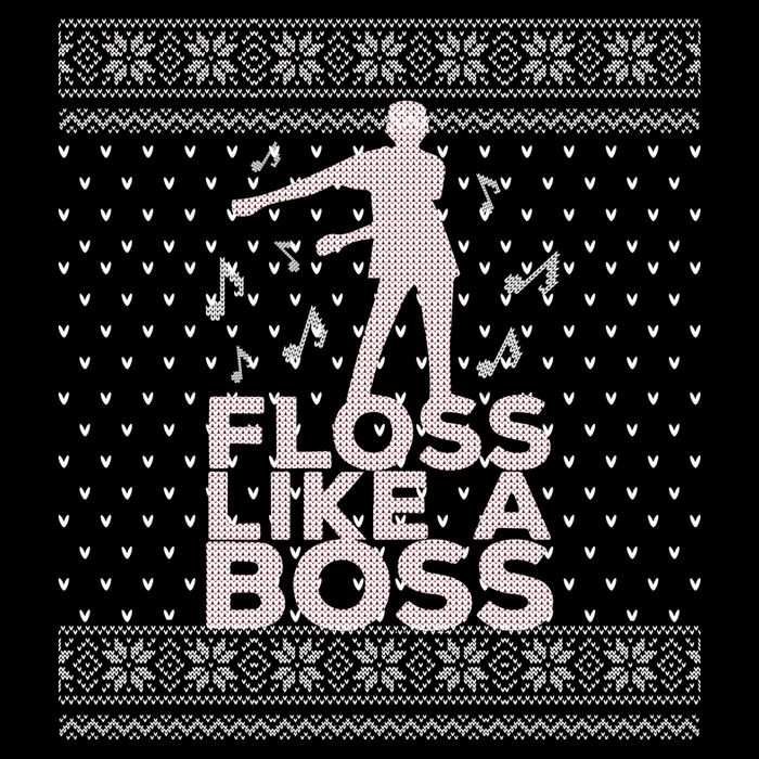 Floss Like A Boss Ugly Christmas Sweater 7-Panel Snapback Hat