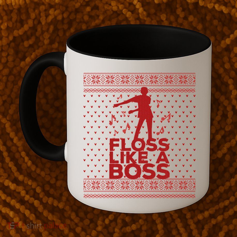 Floss Like A Boss Ugly Christmas Sweater Mug