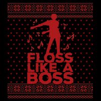 Floss Like A Boss Ugly Christmas Sweater 16oz Travel Tumbler