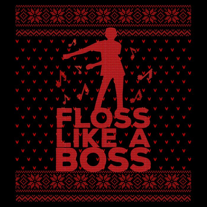 Floss Like A Boss Ugly Christmas Sweater 16oz Travel Tumbler