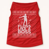 Floss Like A Boss Ugly Christmas Sweater Doggie Tank