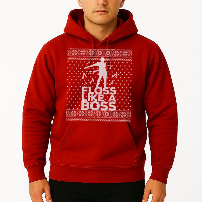 Floss Like A Boss Ugly Christmas Sweater Hoodie