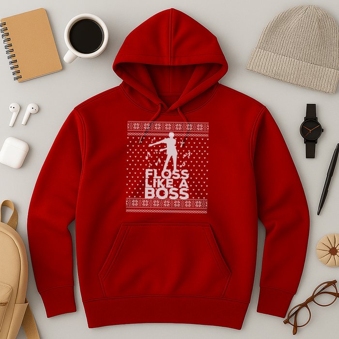 Floss Like A Boss Ugly Christmas Sweater Hoodie
