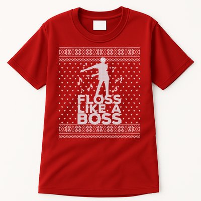 Floss Like A Boss Ugly Christmas Sweater Tall T-Shirt