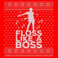 Floss Like A Boss Ugly Christmas Sweater Flatbill Hat