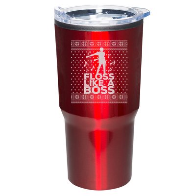 Floss Like A Boss Ugly Christmas Sweater Tumbler