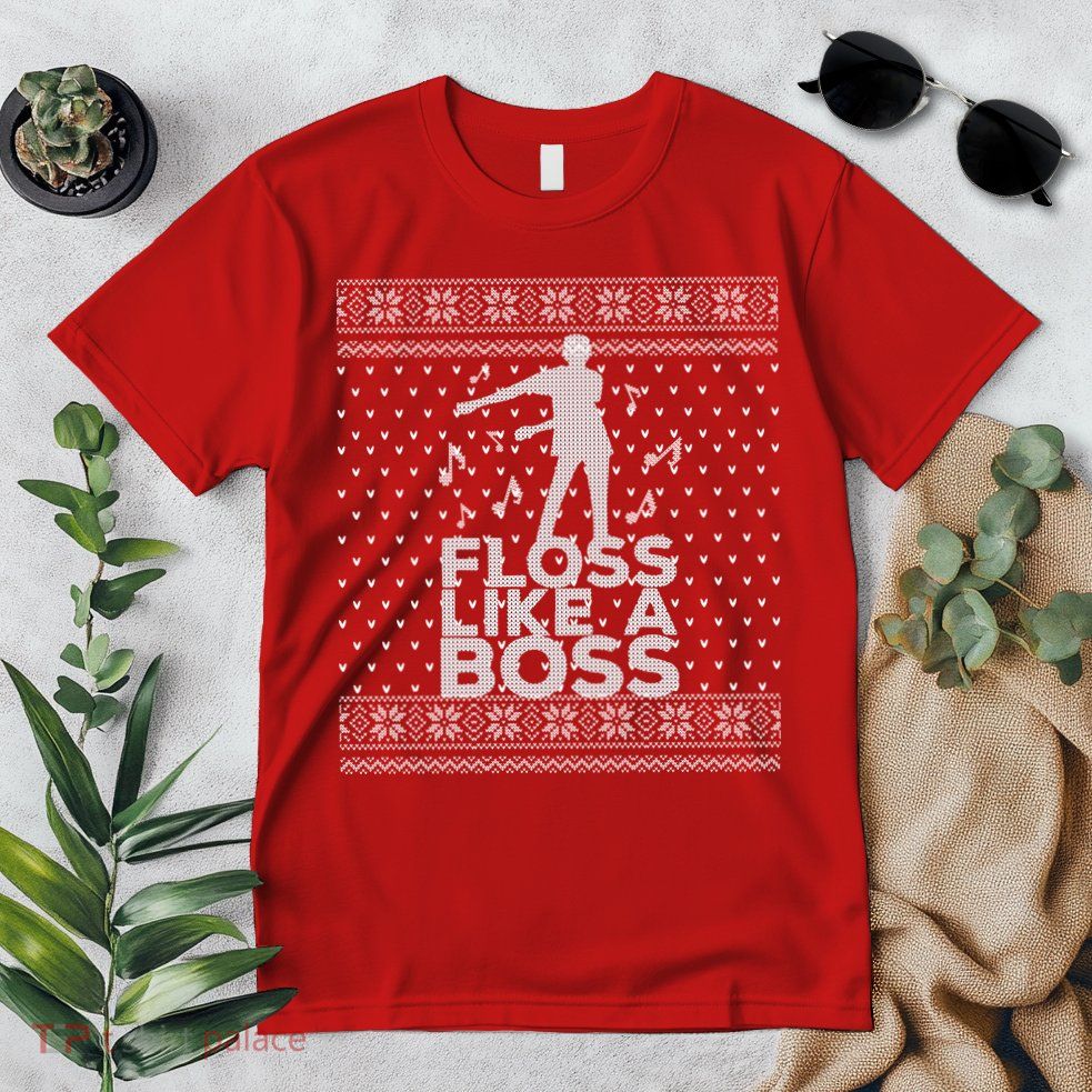 Floss Like A Boss Ugly Christmas Sweater Premium T-Shirt