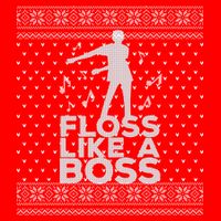Floss Like A Boss Ugly Christmas Sweater Toddler Hoodie