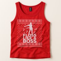 Floss Like A Boss Ugly Christmas Sweater Tank Top