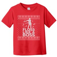 Floss Like A Boss Ugly Christmas Sweater Toddler T-Shirt