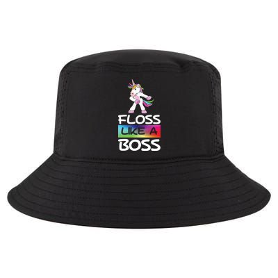 Floss Like a Boss Unicorn Rainbow Cool Comfort Performance Bucket Hat