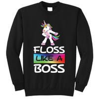 Floss Like a Boss Unicorn Rainbow Sweatshirt