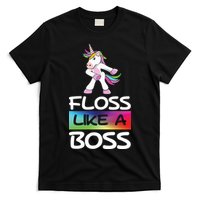 Floss Like a Boss Unicorn Rainbow T-Shirt