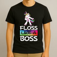 Floss Like a Boss Unicorn Rainbow T-Shirt