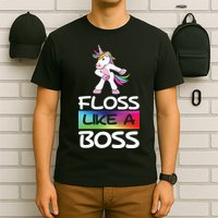 Floss Like a Boss Unicorn Rainbow T-Shirt