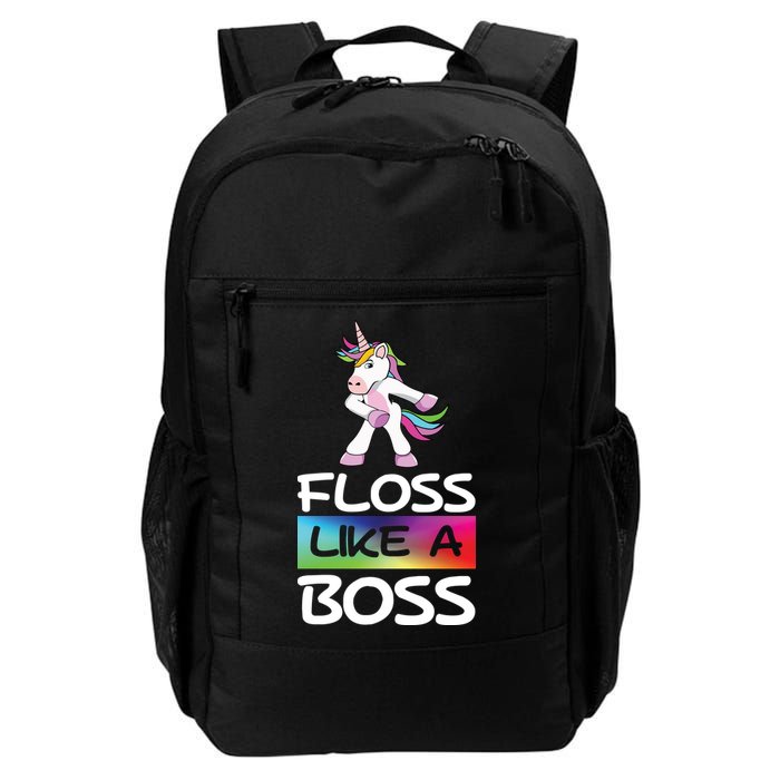 Floss Like a Boss Unicorn Rainbow Backpack