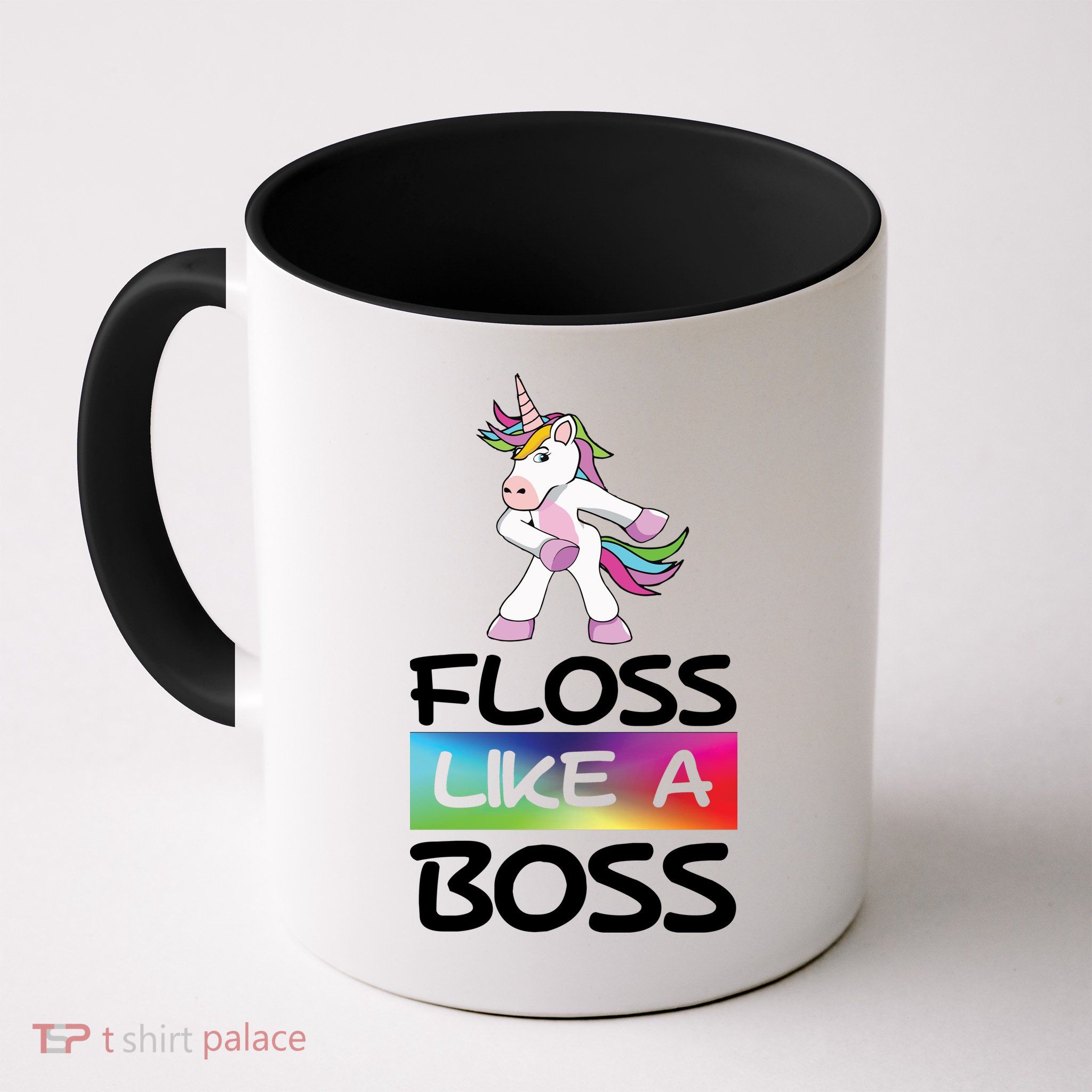 Floss Like a Boss Unicorn Rainbow Mug
