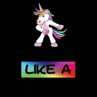 Floss Like a Boss Unicorn Rainbow 16oz Travel Tumbler