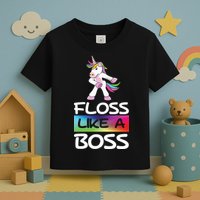 Floss Like a Boss Unicorn Rainbow Toddler T-Shirt