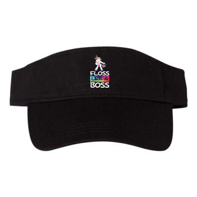 Floss Like a Boss Unicorn Rainbow Valucap Bio-Washed Visor